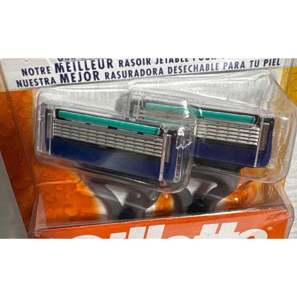 Gillette Sensor5 Disposable Razors 2 Pack 5 Blade Technology Lubricating Strip - Picture 4 of 4